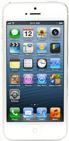 Смартфон Apple iPhone 5 64Gb White & Silver - Тихвин