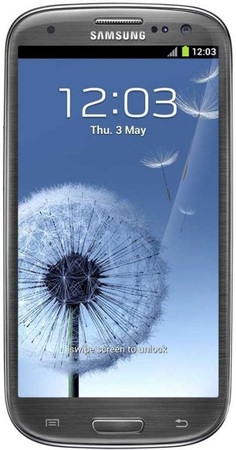 Смартфон Samsung Galaxy S3 GT-I9300 16Gb Titanium grey - Тихвин